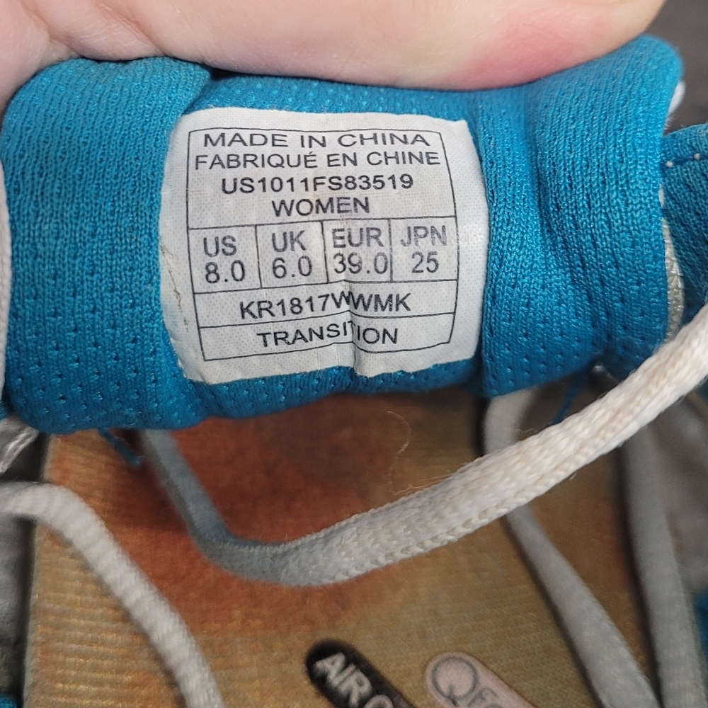 Ryka White and Blue Athletic Sneakers Size 8 - Picture 5 of 5
